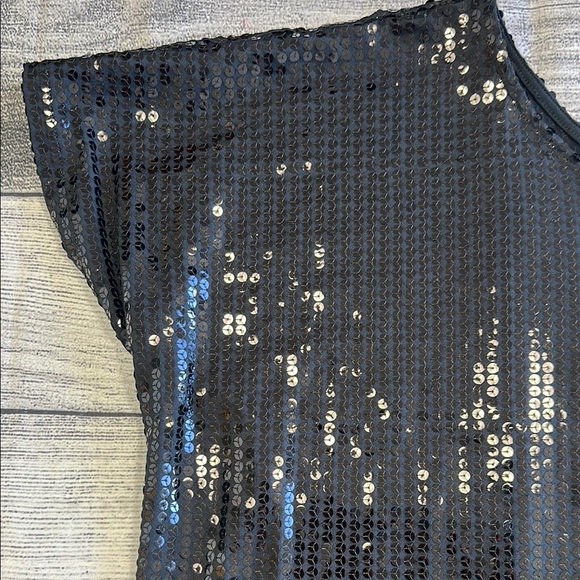 Torrid Black Sequin Blouse - Picture 7 of 14